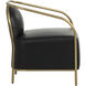 Cicero Cantina Black Lounge Chair
